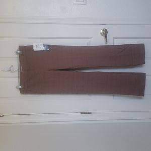 89th & Madison Brown checker pants NWT